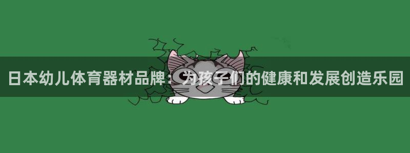 尊龙体育游戏平台：日本幼儿体育器材品牌：为孩子们的健