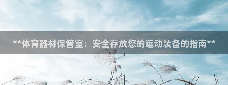 凯时登录：**体育器材保管室：安全存放您的运动装备的
