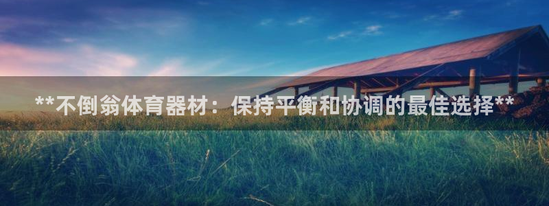 ag尊龙凯时俱乐部：**不倒翁体育器材：保持平衡和协