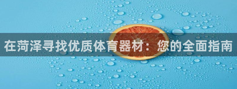 尊龙集团官网：在菏泽寻找优质体育器材：您的全面指南