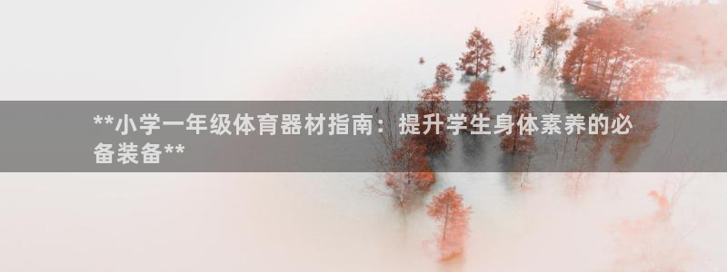 尊龙凯时为什么不封：**小学一年级体育器材指南：提升