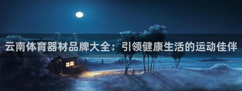 尊龙会：云南体育器材品牌大全：引领健康生活的运动佳伴