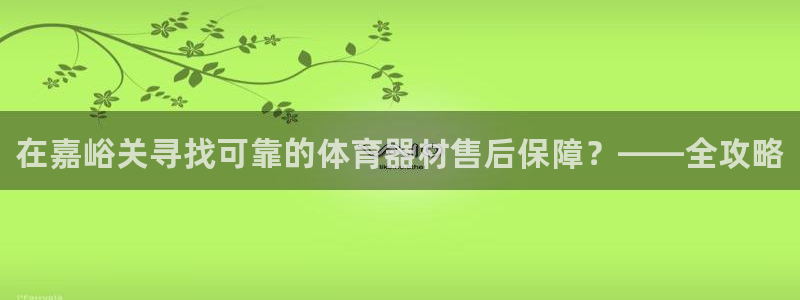 尊龙凯时官网首页：在嘉峪关寻找可靠的体育器材售后保障
